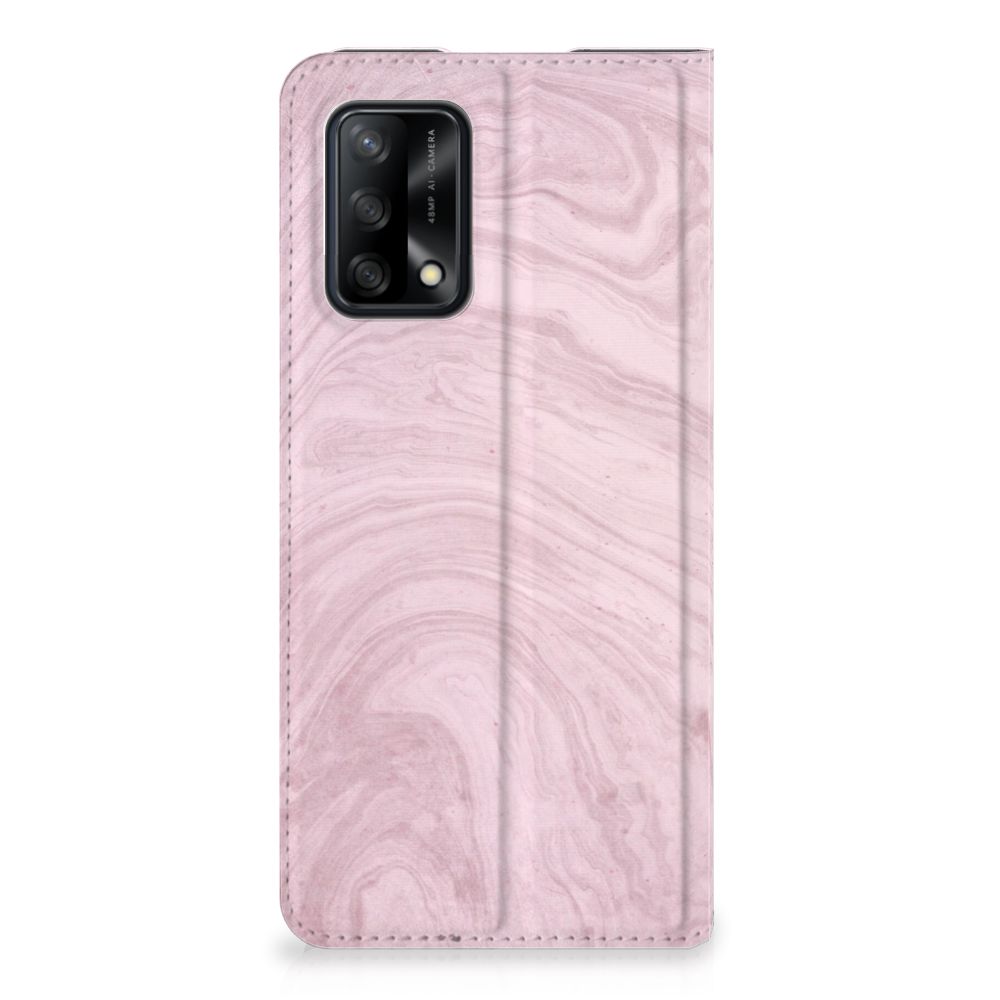 OPPO A74 4G Standcase Marble Pink - Origineel Cadeau Vriendin - B2C Telecom