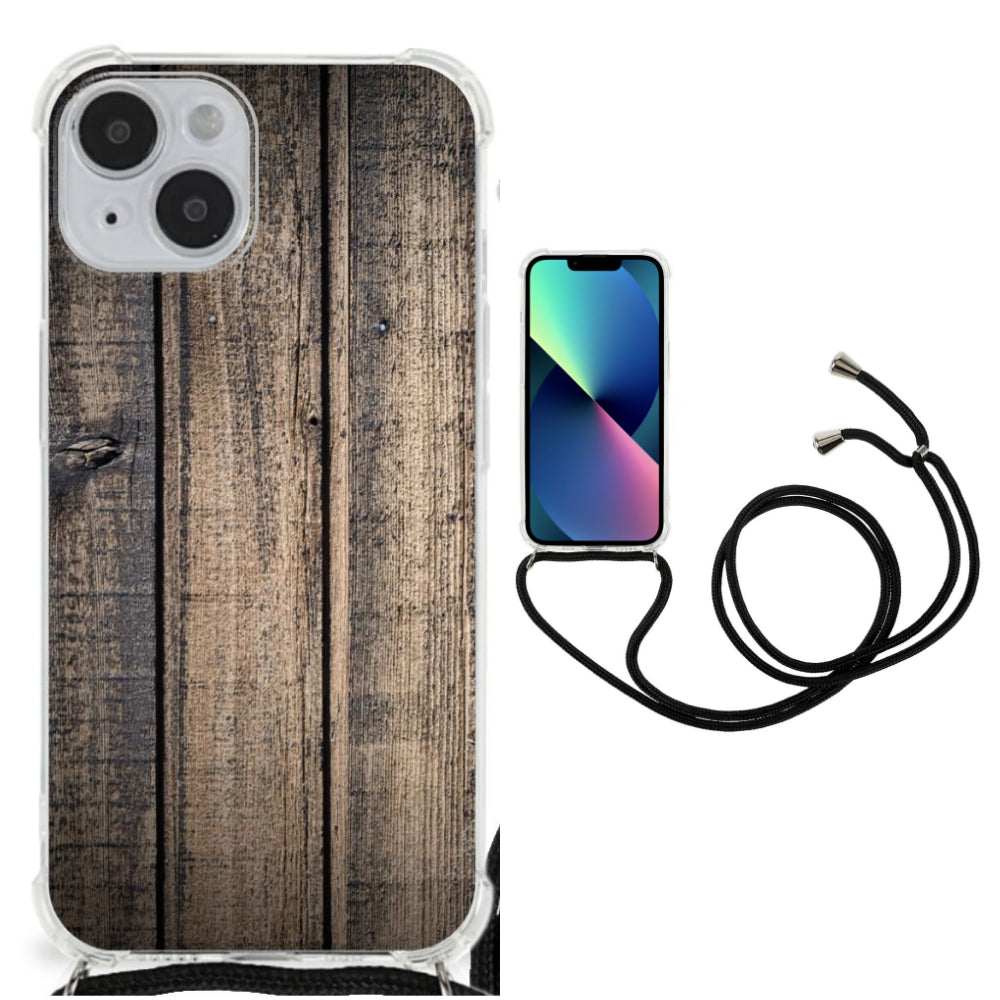 iPhone 14 Stevig Telefoonhoesje Steigerhout