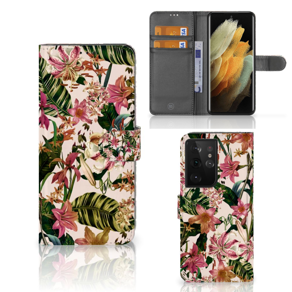 Samsung Galaxy S21 Ultra Hoesje Flowers