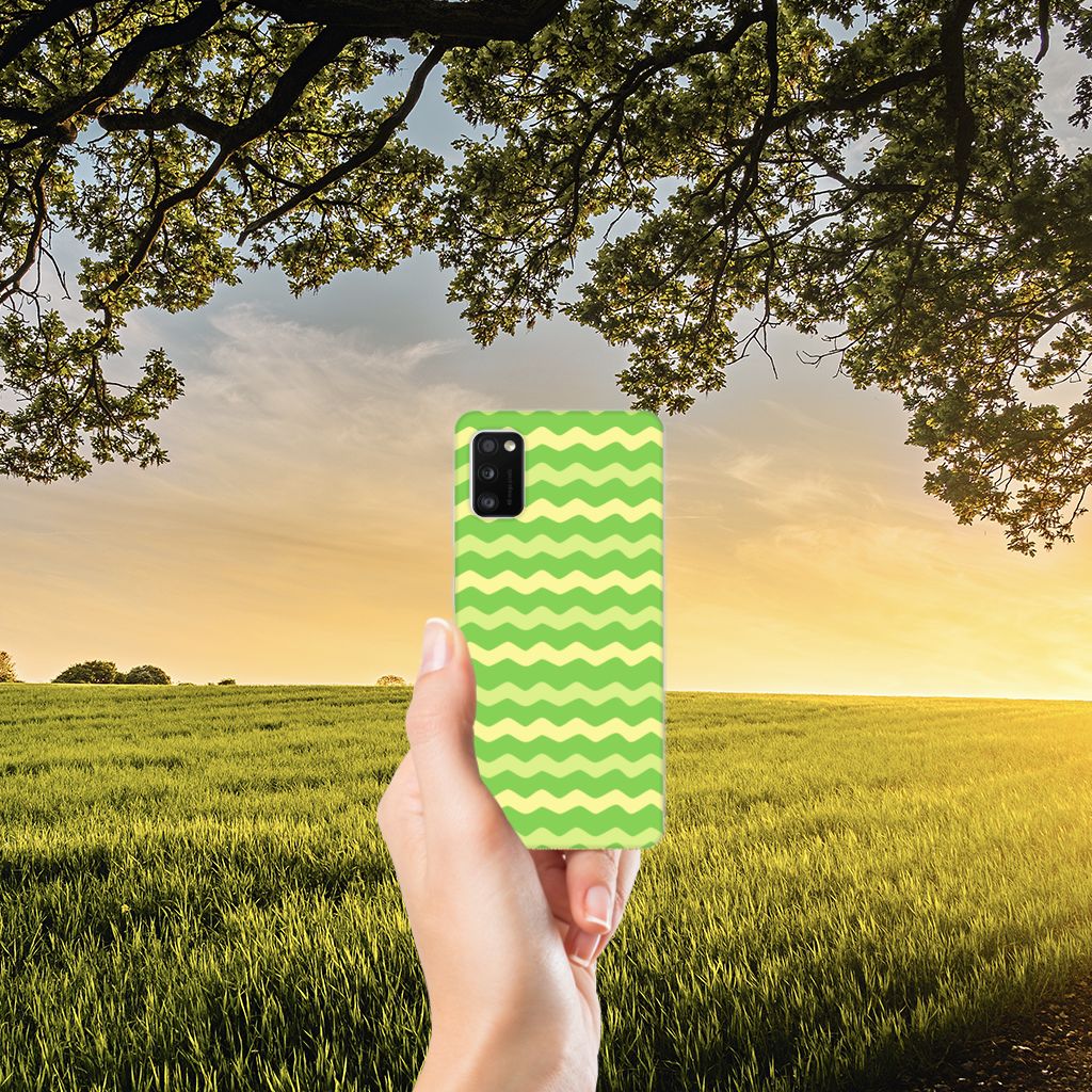 Samsung Galaxy A41 TPU bumper Waves Green B2C Telecom
