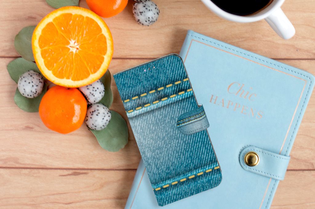 Samsung Galaxy A32 4G Wallet Case met Pasjes Jeans