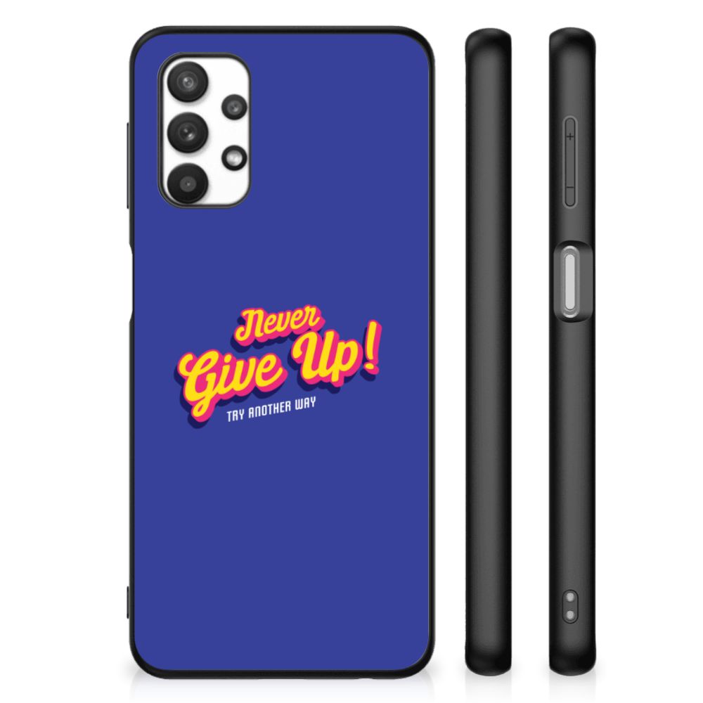 Samsung Galaxy A32 5G Telefoon Hoesje met tekst Never Give Up B2C Telecom