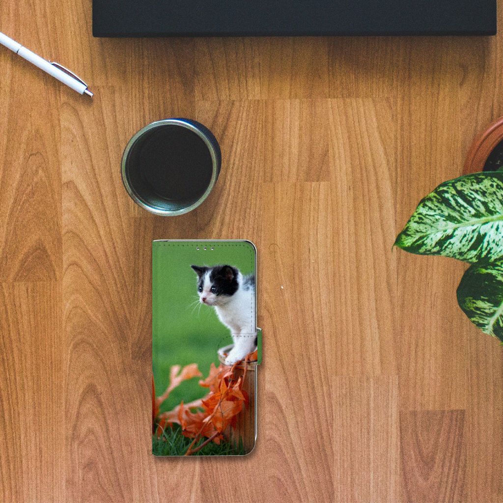 Samsung Galaxy S20 FE Telefoonhoesje met Pasjes Kitten
