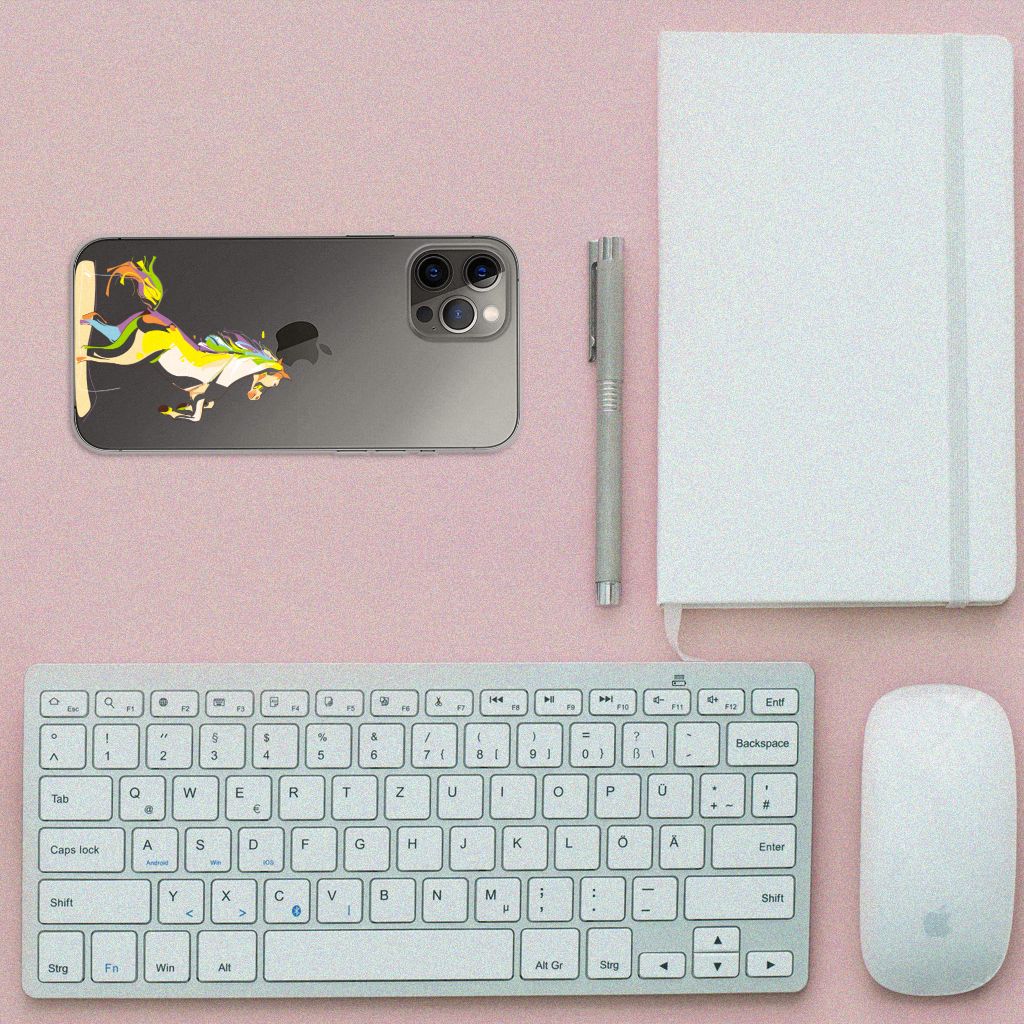 iPhone 12 Pro Max Telefoonhoesje met Naam Horse Color B2C Telecom
