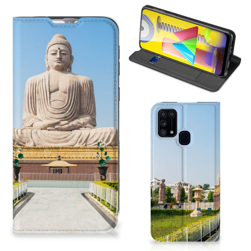 Samsung Galaxy M31 Book Cover Boeddha - B2C Telecom