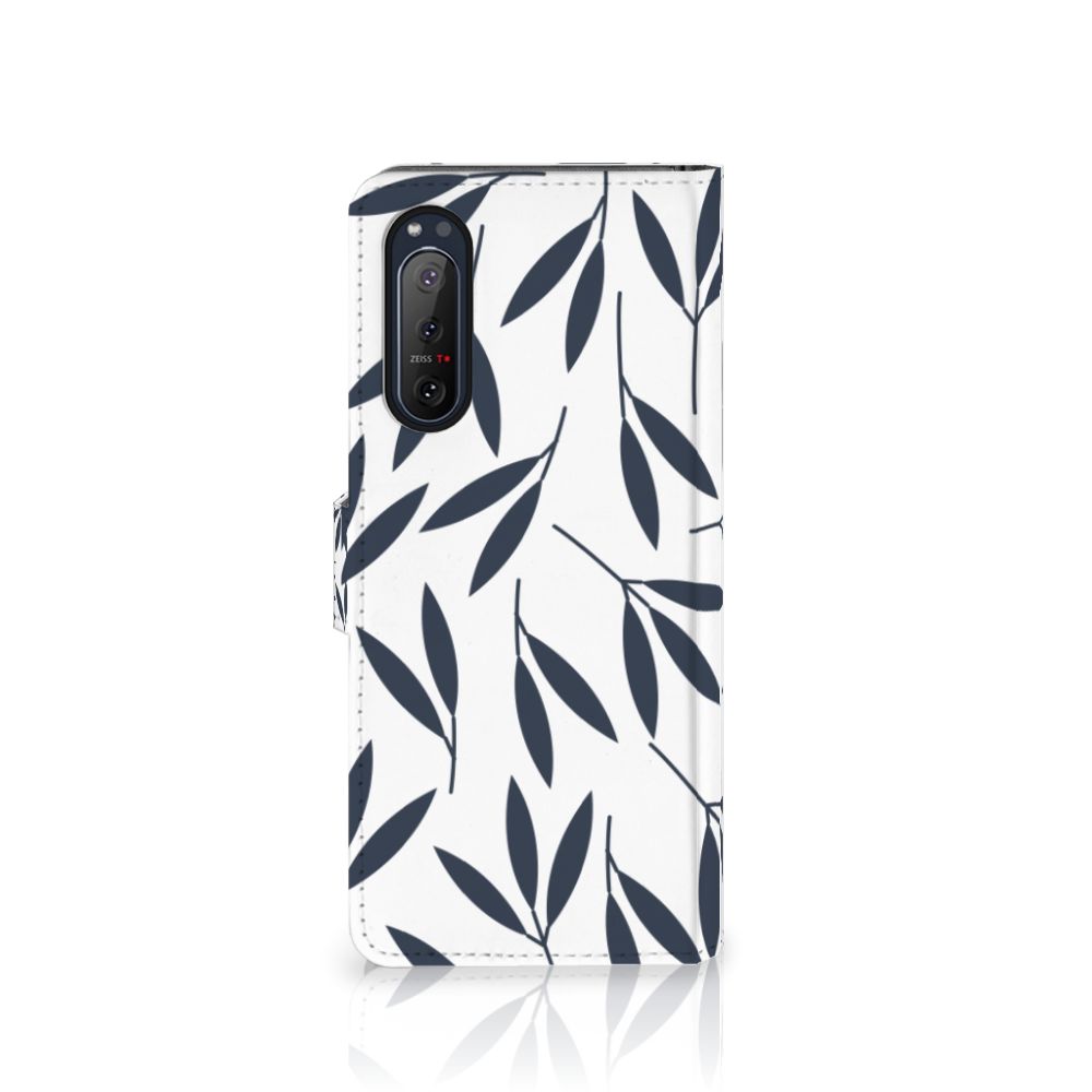 Sony Xperia 5II Hoesje Leaves Blue