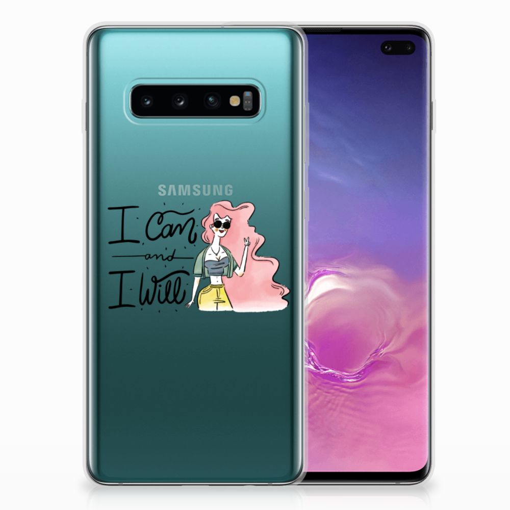 Samsung Galaxy S10 Plus Telefoonhoesje met Naam i Can