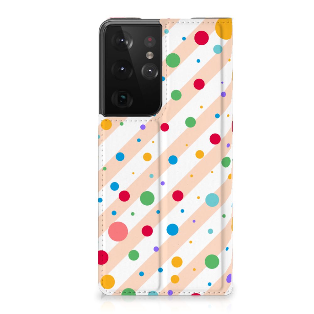 Samsung Galaxy S21 Ultra Hoesje met Magneet Dots - B2C Telecom