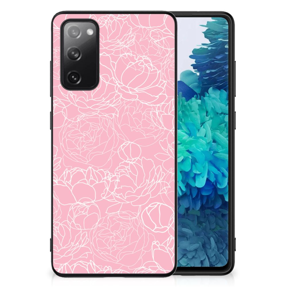 Samsung Galaxy S20 FE Bloemen Hoesje White Flowers B2C Telecom