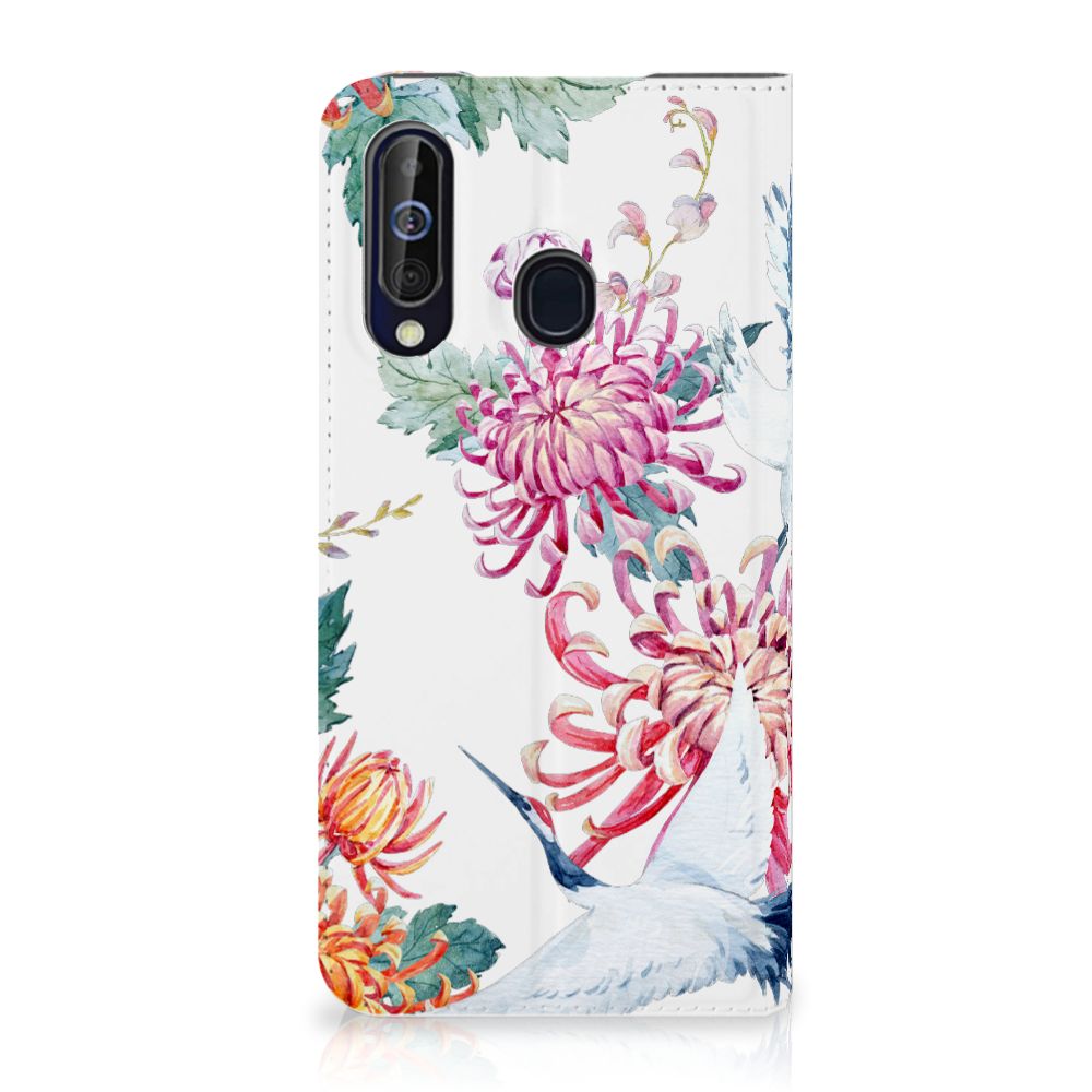Samsung Galaxy A60 Hoesje maken Bird Flowers