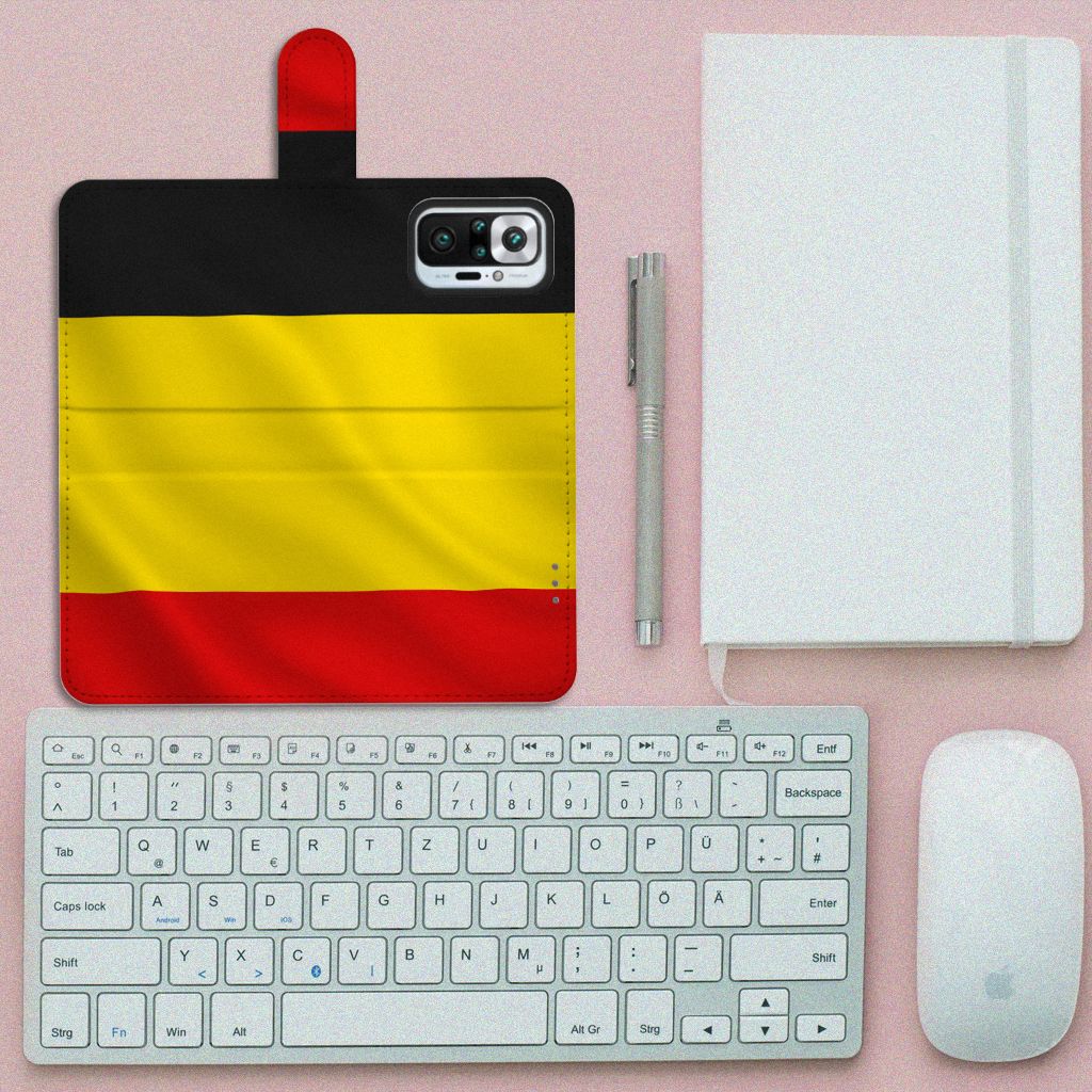 Xiaomi Redmi Note 10 Pro Bookstyle Case Belgische Vlag