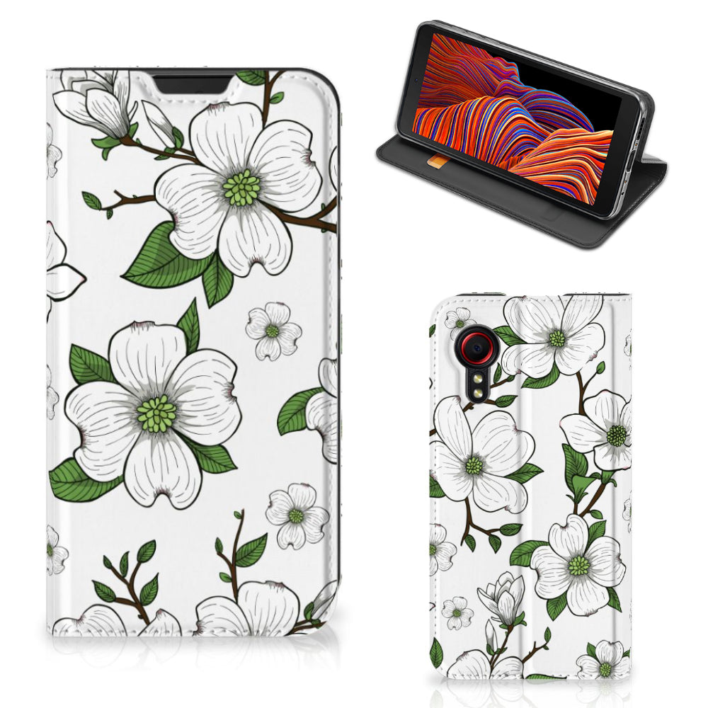 Samsung Galaxy Xcover 5 Smart Cover Dogwood Flowers