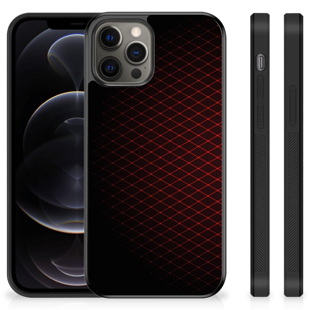 iPhone 12 Pro Max Bumper Case Geruit Rood B2C Telecom