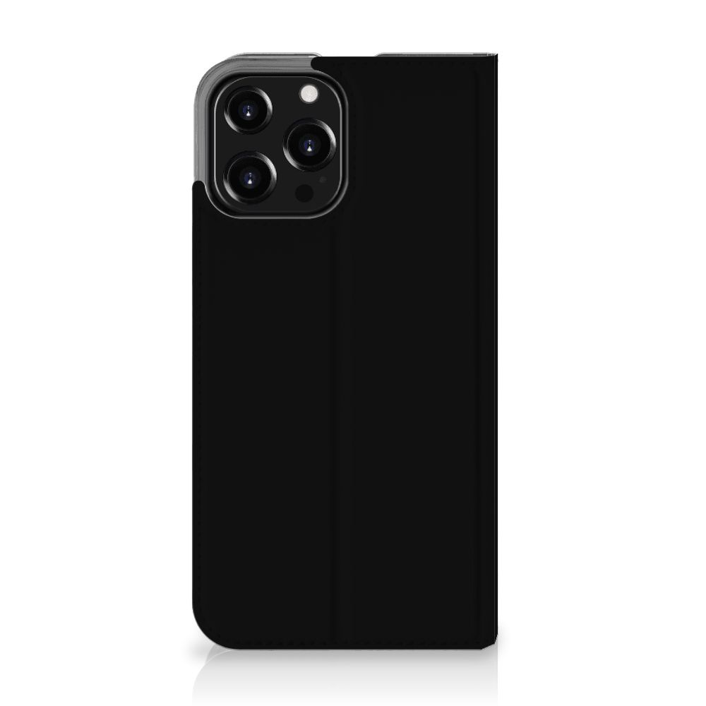 iPhone 13 Pro Max Magnet Case Giraffe in sleek black design with cardholder feature.