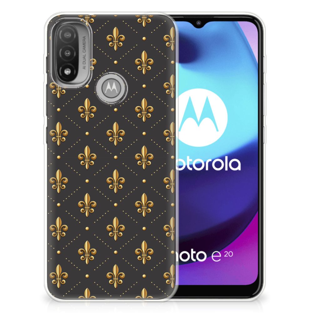 Motorola Moto E20 | E40 TPU bumper Franse Lelie