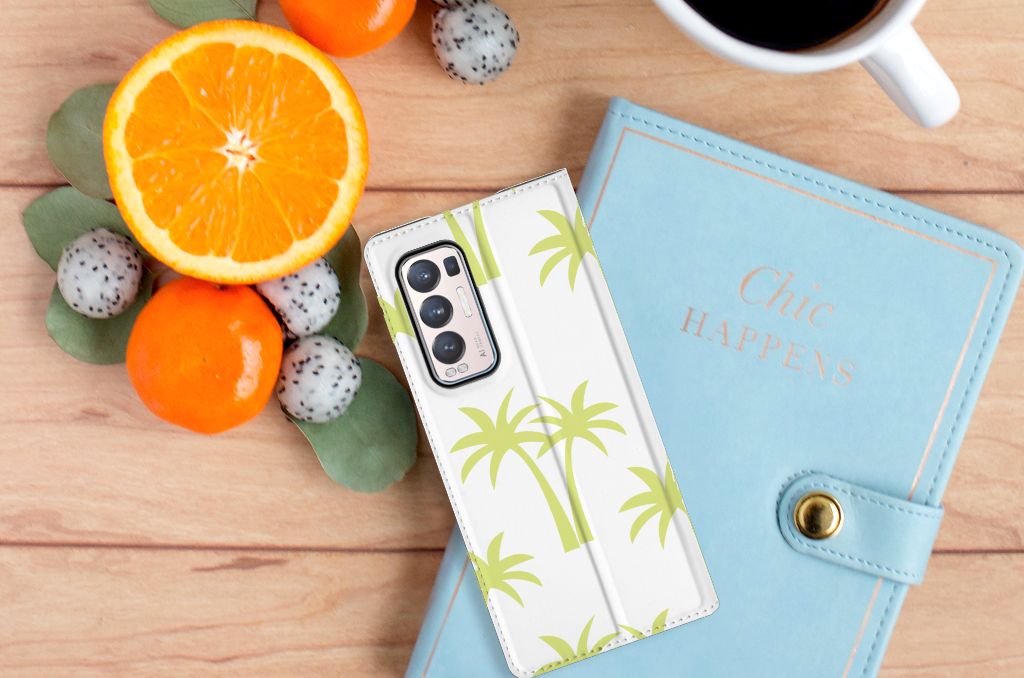 OPPO Find X3 Neo Smart Cover Palmtrees - B2C Telecom