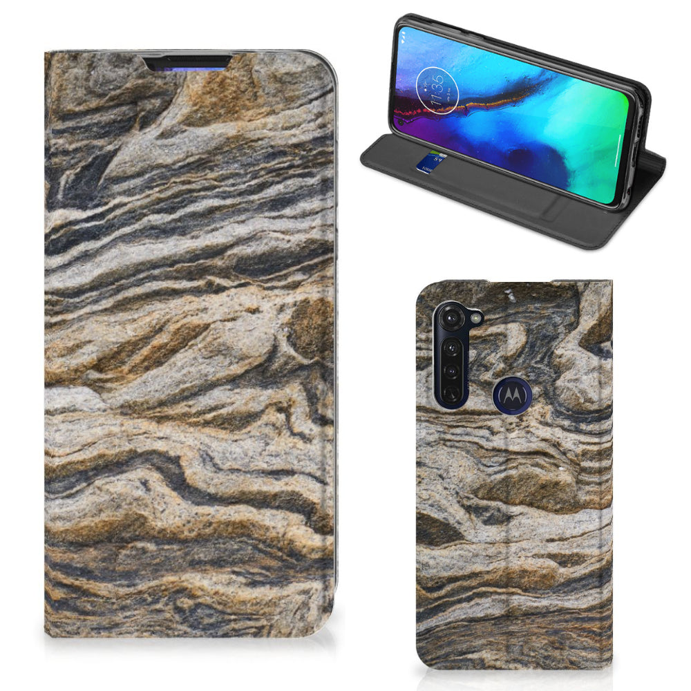 Motorola Moto G Pro Standcase Steen