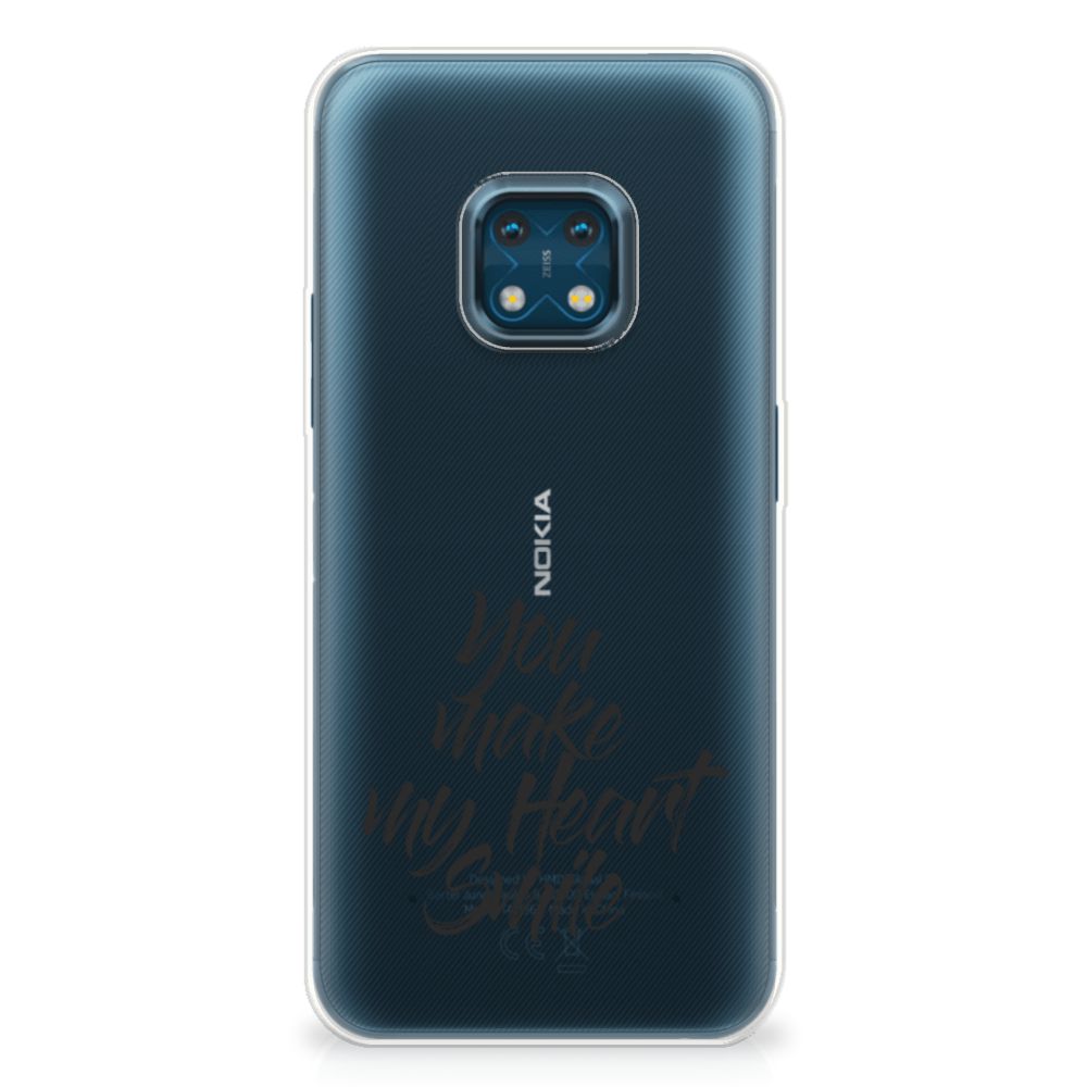 Nokia XR20 Siliconen hoesje met naam Heart Smile