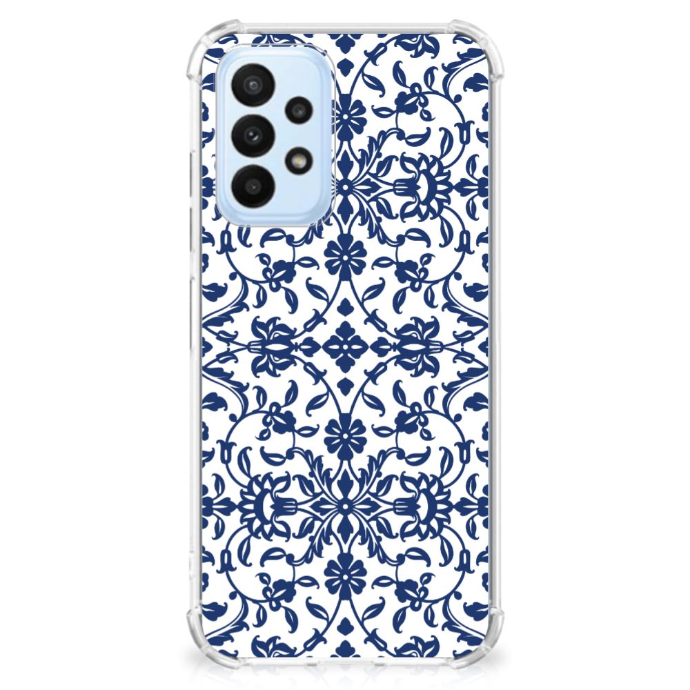 Samsung Galaxy A23 Case Flower Blue - B2C Telecom
