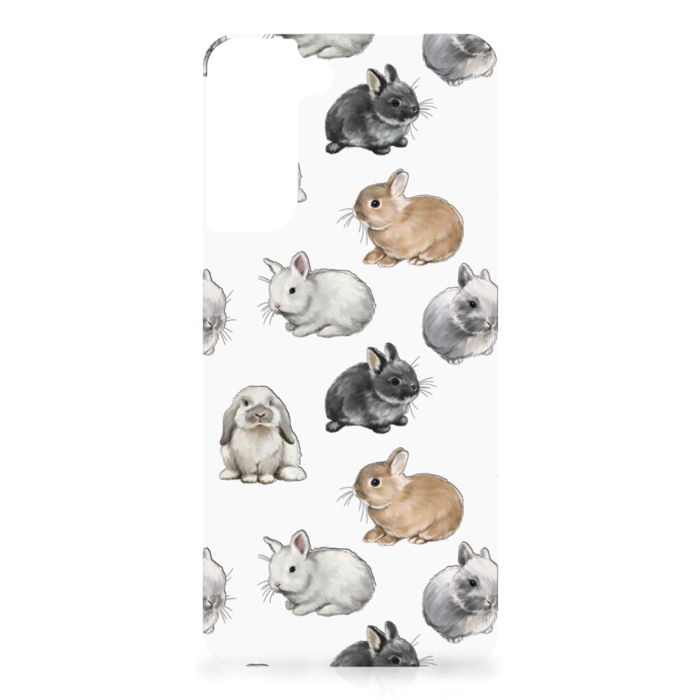 Case Anti-shock voor Samsung Galaxy S21 FE Konijntjes B2C Telecom