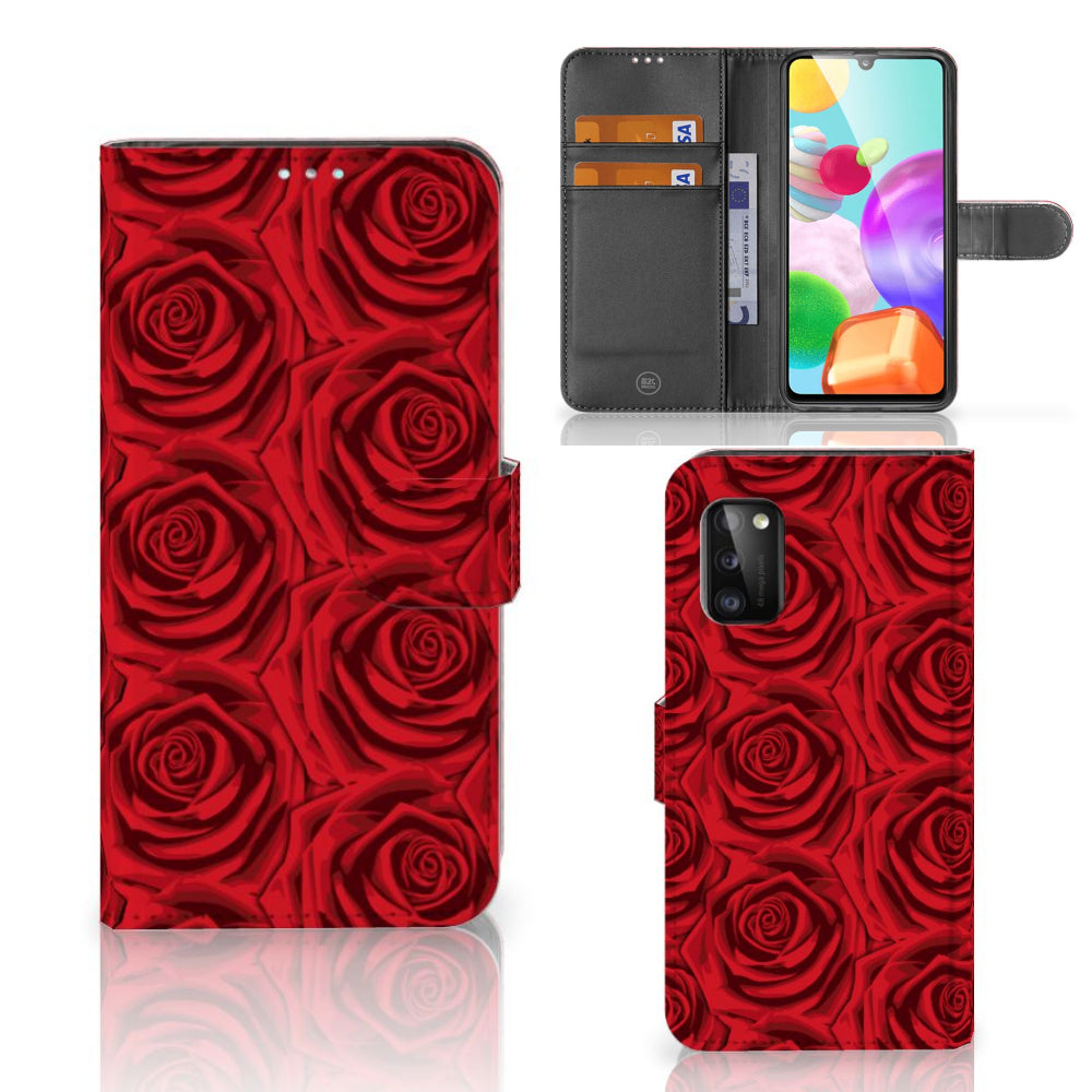 Samsung Galaxy A41 Hoesje Red Roses