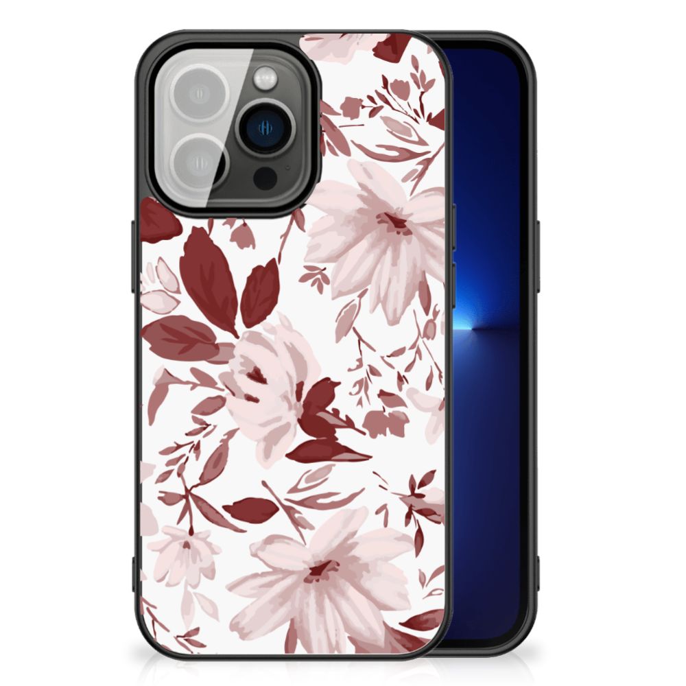 Kleurrijke Telefoonhoesje iPhone 13 Pro Watercolor Flowers B2C Telecom