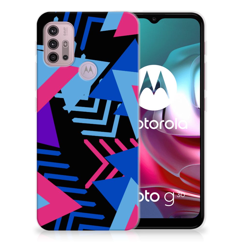 Motorola Moto G30 | G10 TPU Hoesje Funky Triangle