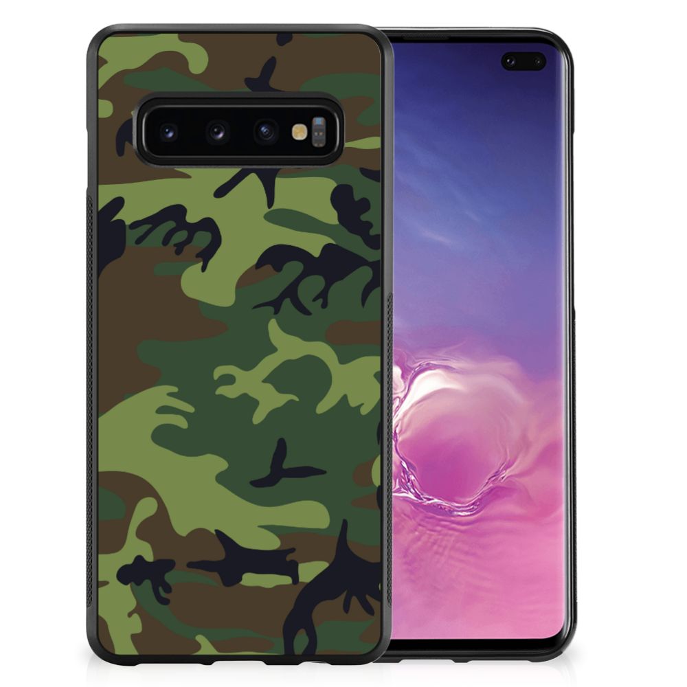 Samsung Galaxy S10+ Bumper Case Army Dark