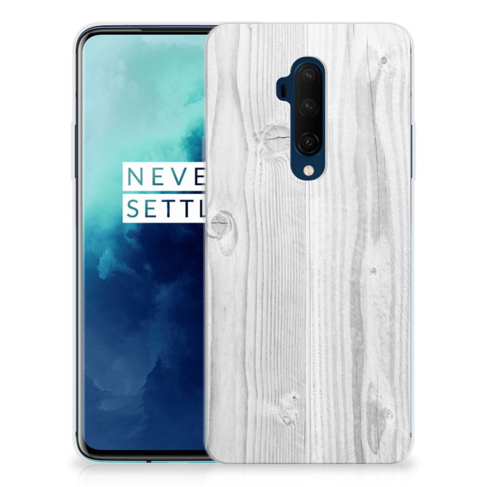 OnePlus 7T Pro Bumper Hoesje White Wood