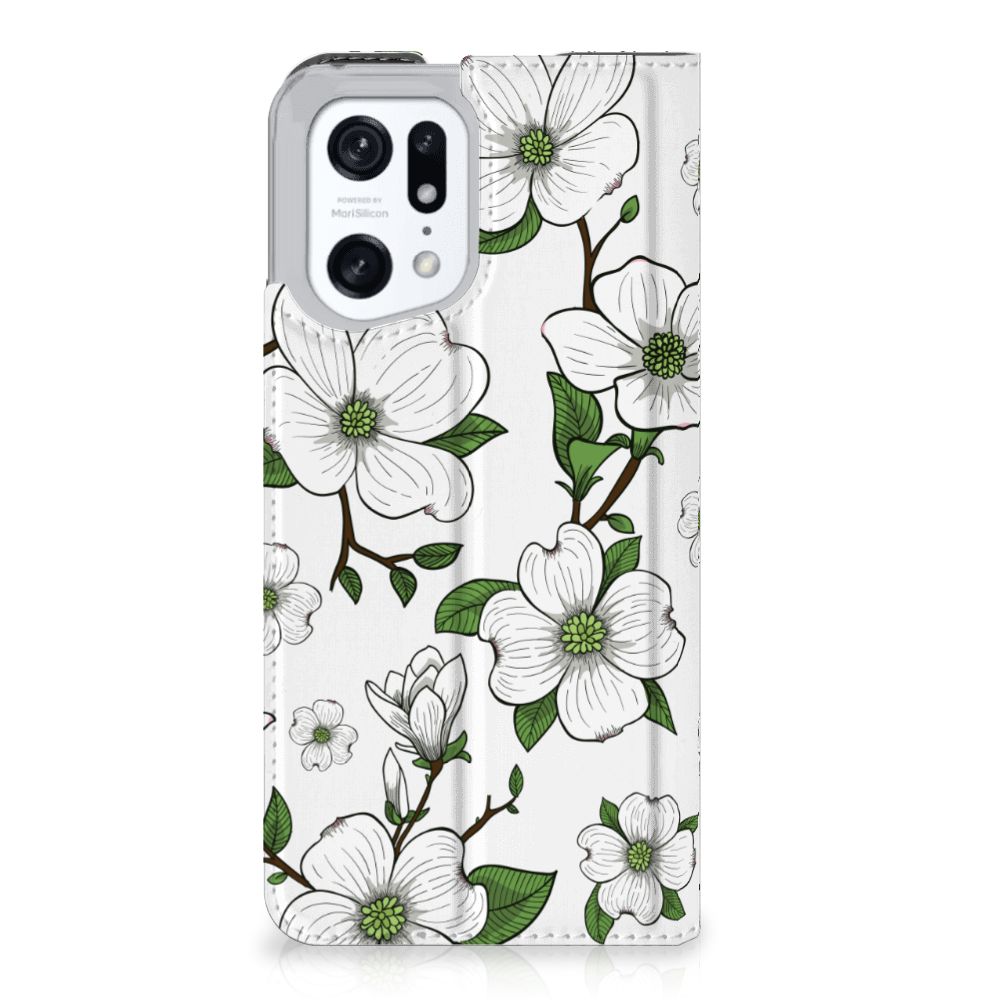 OPPO Find X5 Pro Smart Cover Dogwood Flowers - B2C Telecom