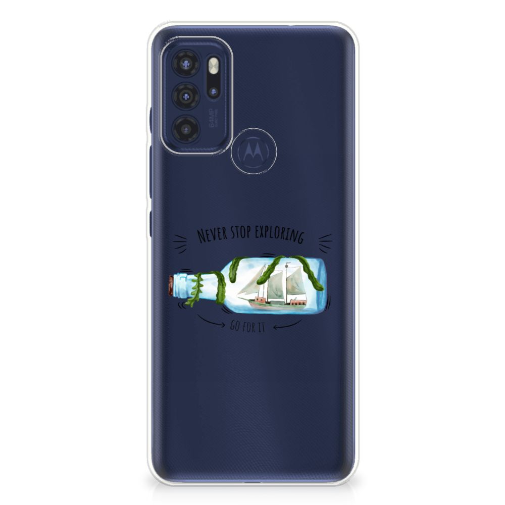 Motorola Moto G60s Telefoonhoesje met Naam Boho Bottle B2C Telecom