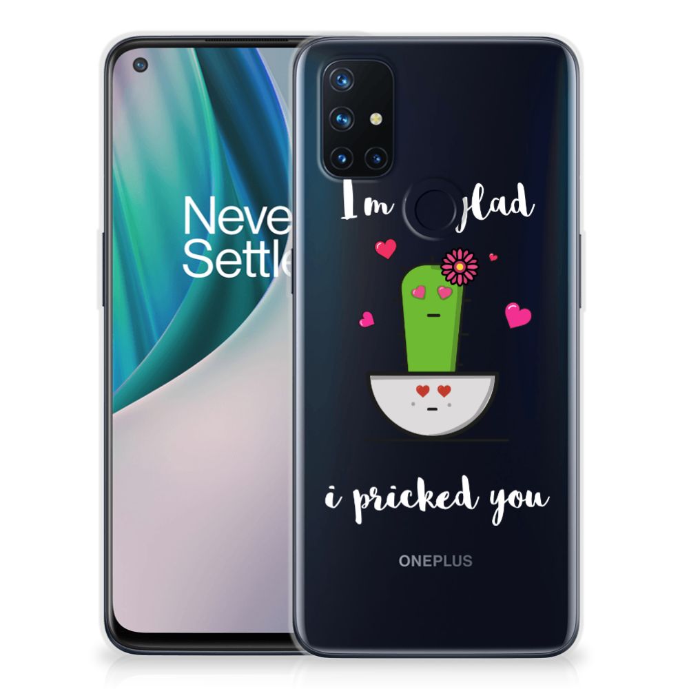 OnePlus Nord N10 5G Telefoonhoesje met Naam Cactus Glad