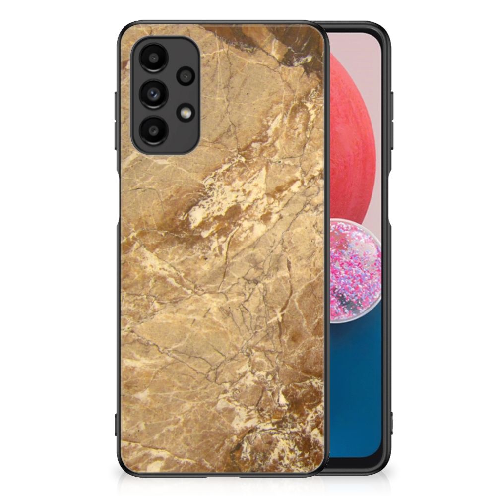 Samsung Galaxy A13 4G Marmeren Print Telefoonhoesje Marmer Creme B2C Telecom