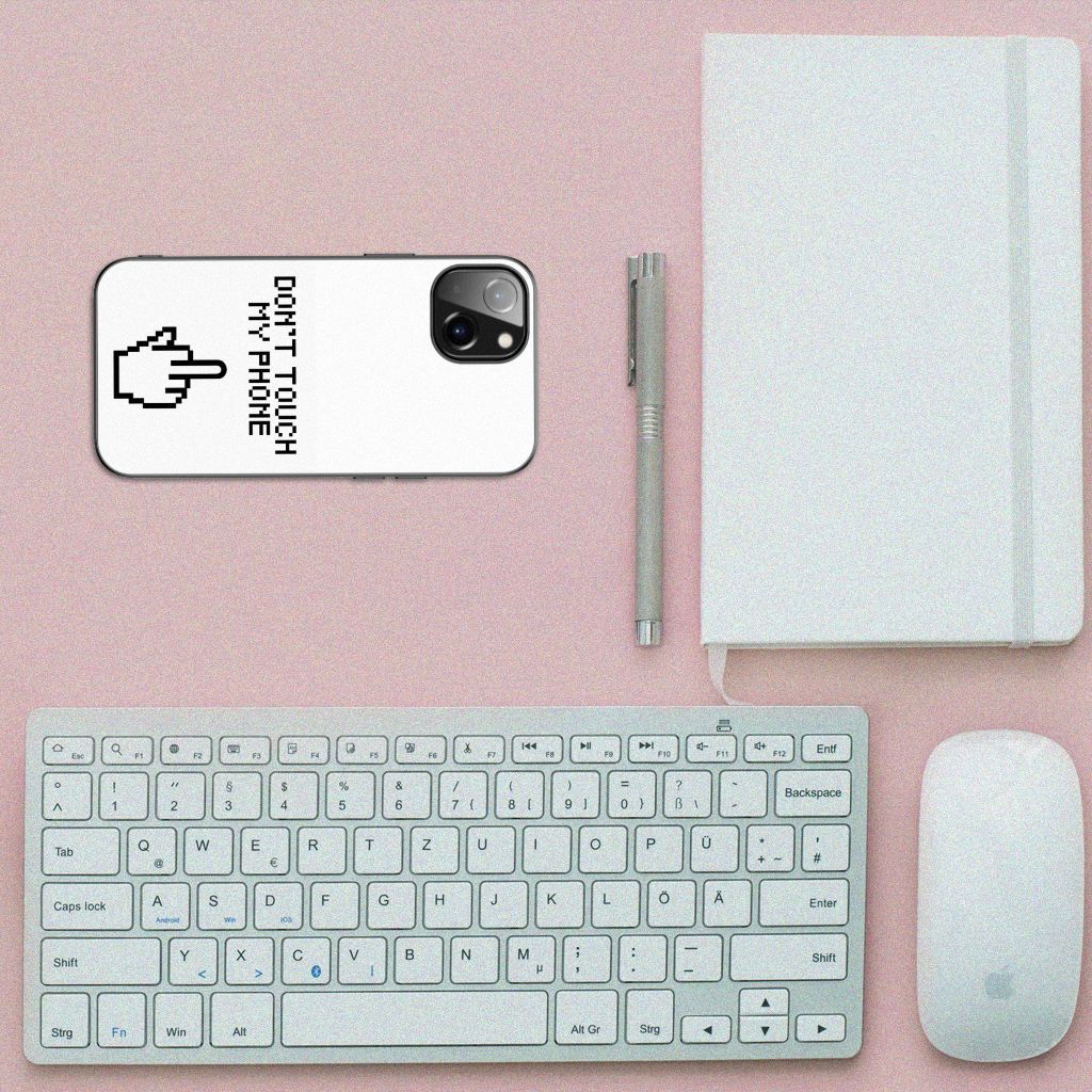 Apple iPhone 13 Telefoon Hoesje Finger Don't Touch My Phone B2C Telecom