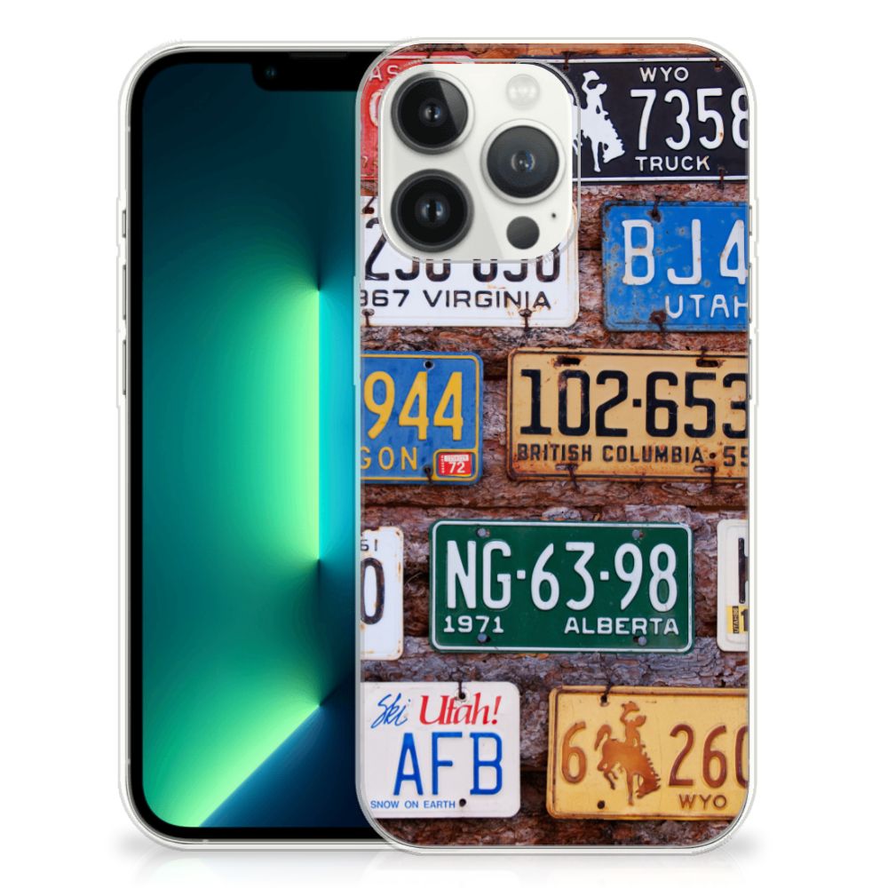 iPhone 13 Pro Max Siliconen Hoesje met foto Kentekenplaten B2C Telecom