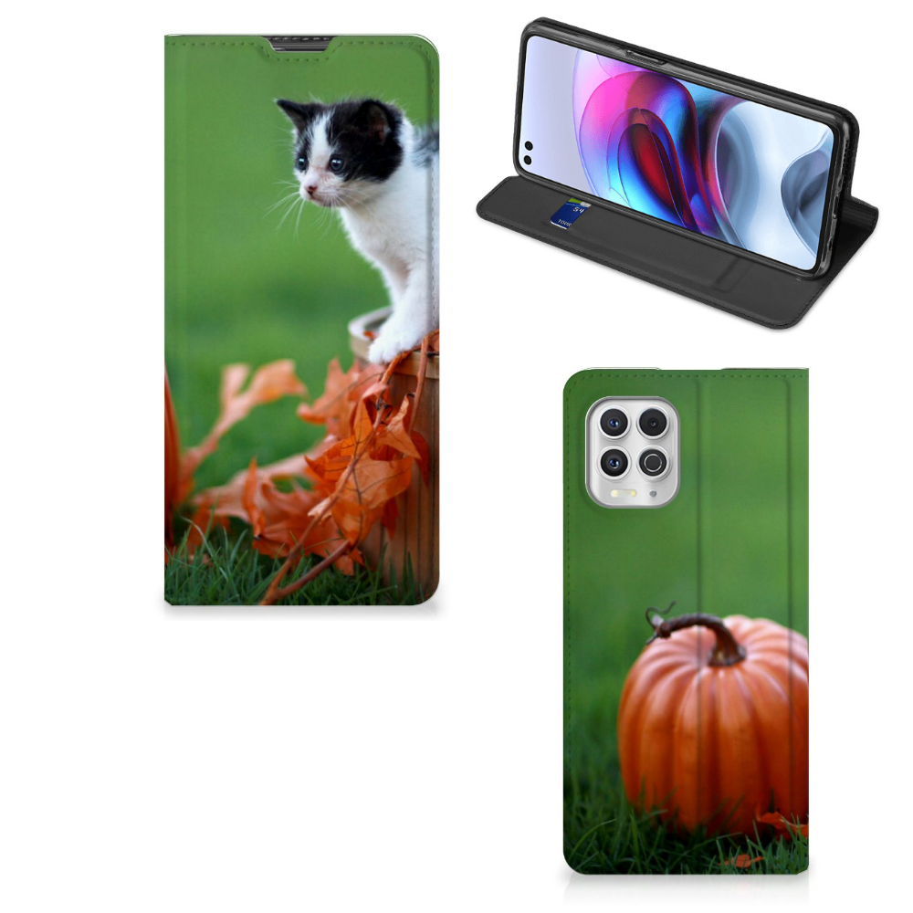 Motorola Moto G100 Hoesje maken Kitten - B2C Telecom