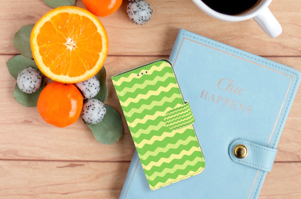 Samsung Galaxy S10e Telefoon Hoesje Waves Green
