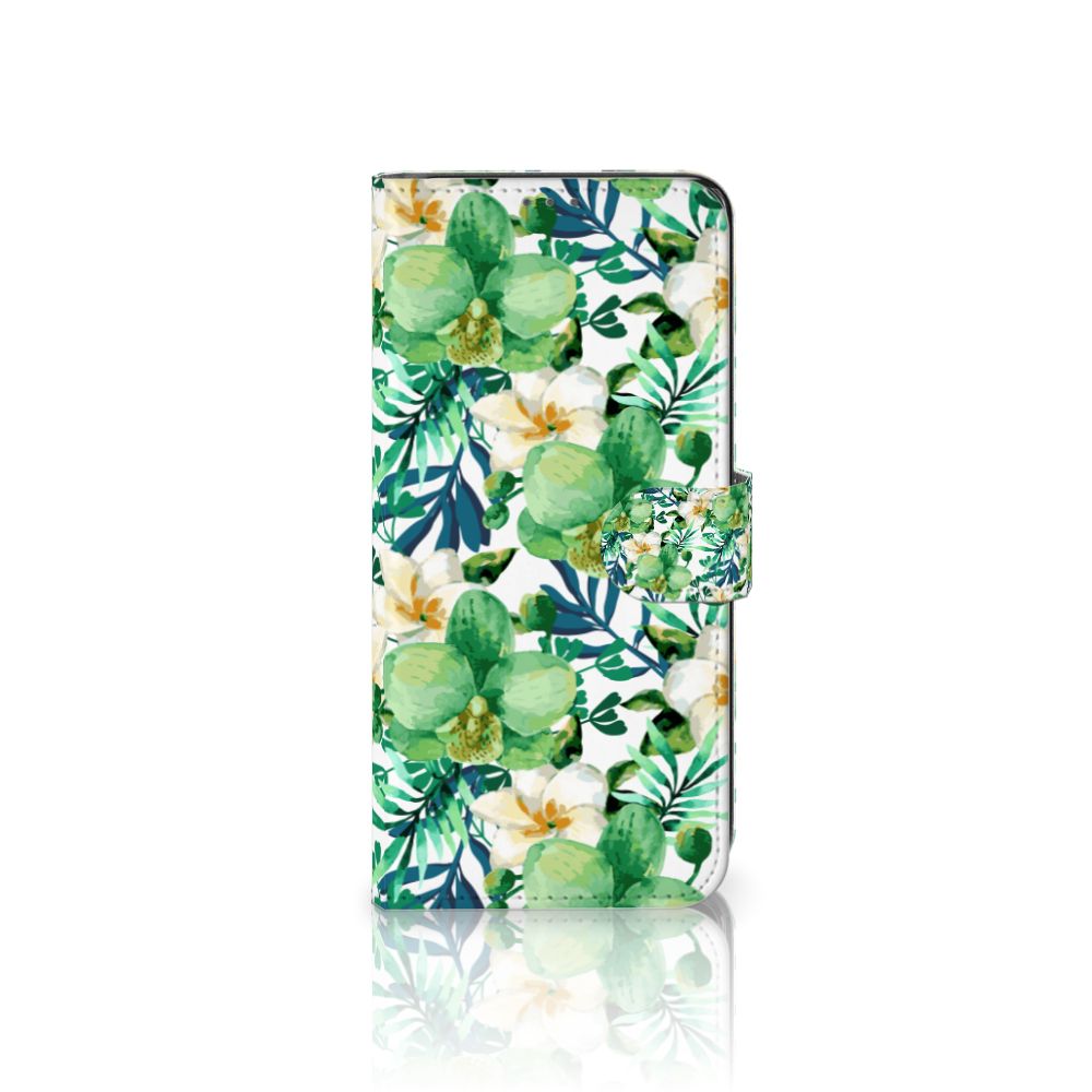 Samsung Galaxy A32 5G Hoesje Orchidee Groen
