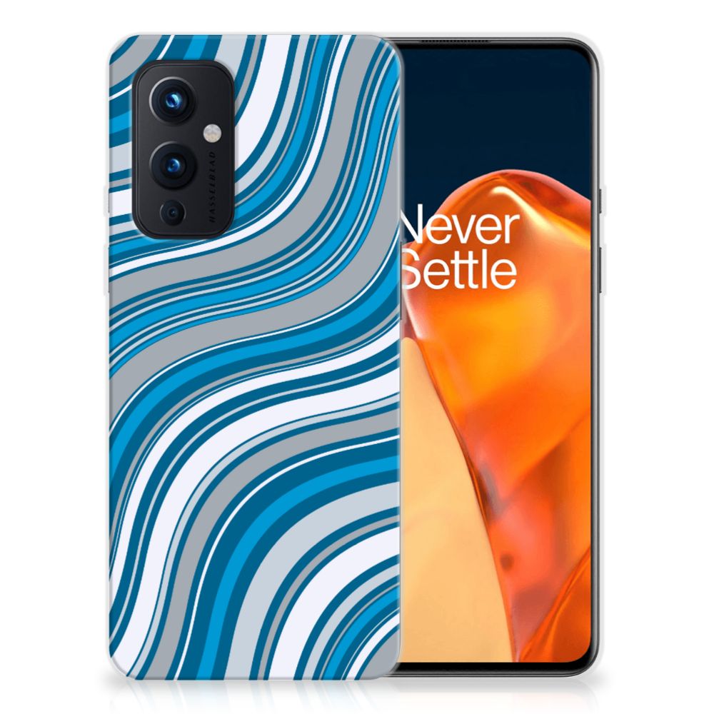 OnePlus 9 TPU bumper Waves Blue