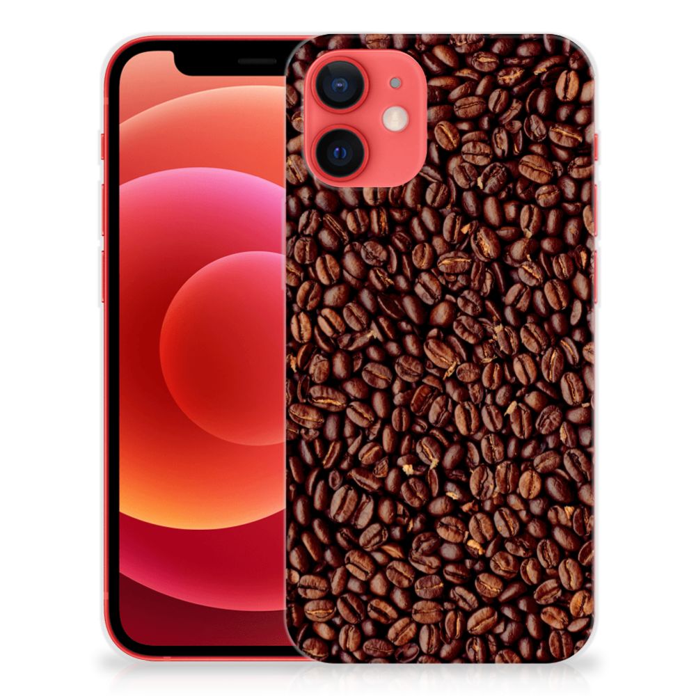 iPhone 12 Mini Siliconen Case Koffiebonen B2C Telecom