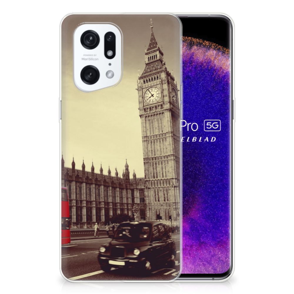 OPPO Find X5 Pro Siliconen Back Cover Londen B2C Telecom