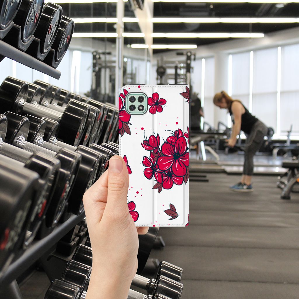 Samsung Galaxy A22 5G Smart Cover Blossom Red - B2C Telecom