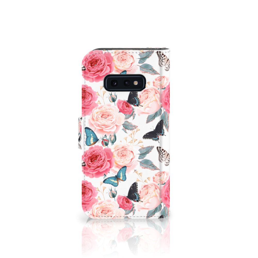 Samsung Galaxy S10e Hoesje Butterfly Roses