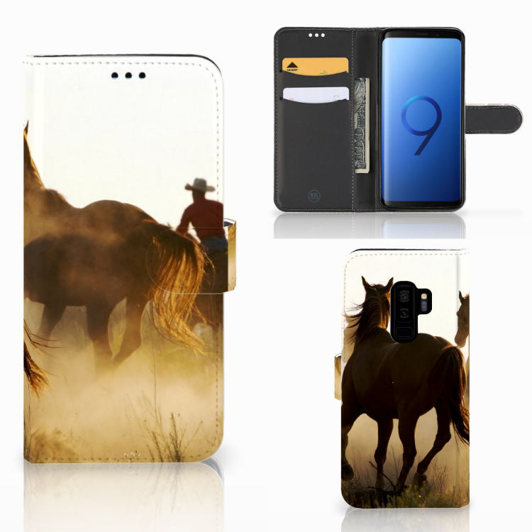 Samsung Galaxy S9 Plus Telefoonhoesje met Pasjes Design Cowboy