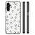 Back Case voor Samsung Galaxy A14 5G Pinguïn met verschillende pinguïns op witte achtergrond, stevig en lichtgewicht ontwerp.