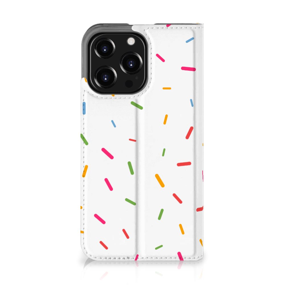iPhone 13 Pro Flip Style Cover Donut Roze - B2C Telecom
