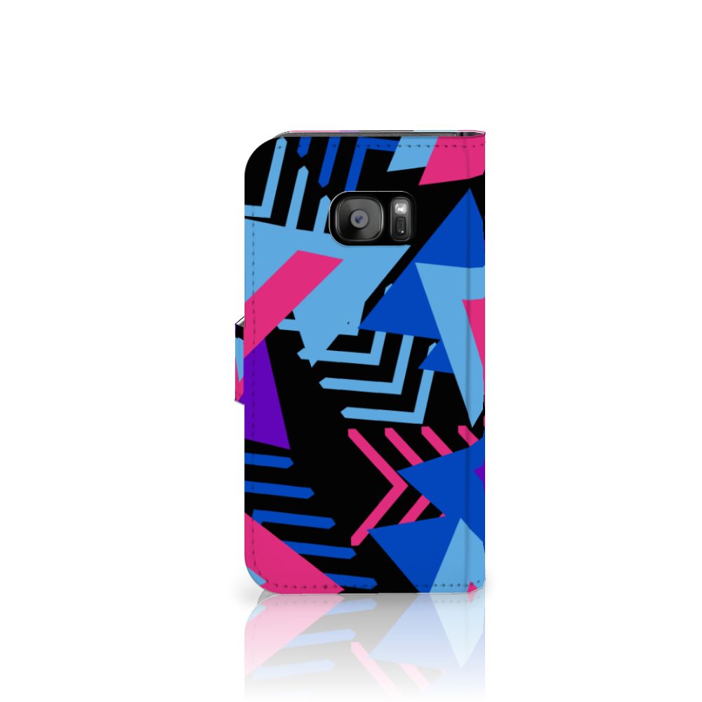 Samsung Galaxy S7 Edge Book Case Funky Triangle
