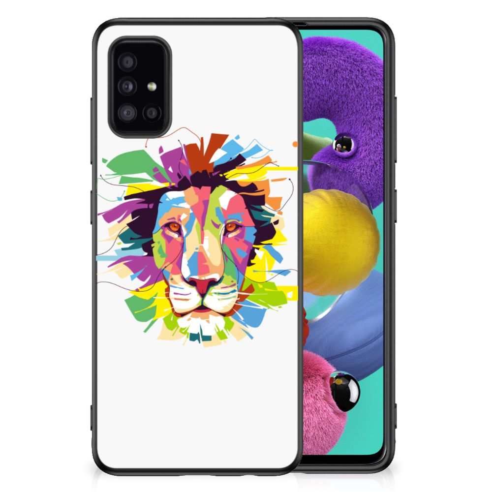 Samsung Galaxy A51 Bumper Hoesje Lion Color