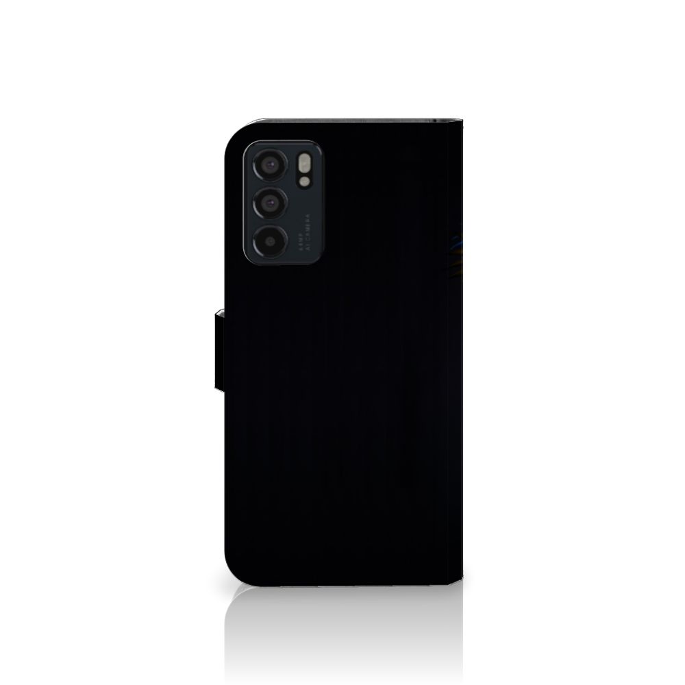 OPPO Reno6 5G Telefoonhoesje met Pasjes Papegaai