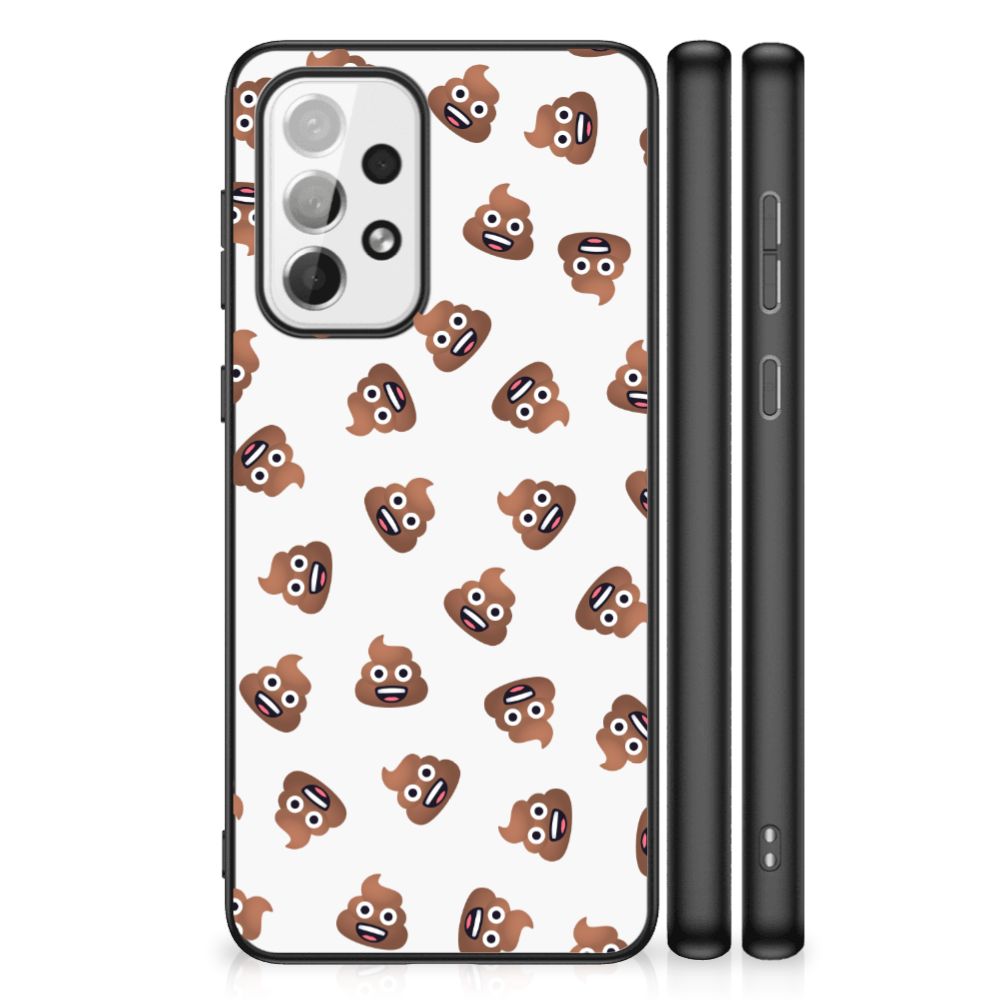 Back Case voor Samsung Galaxy A73 Poep Emojis B2C Telecom